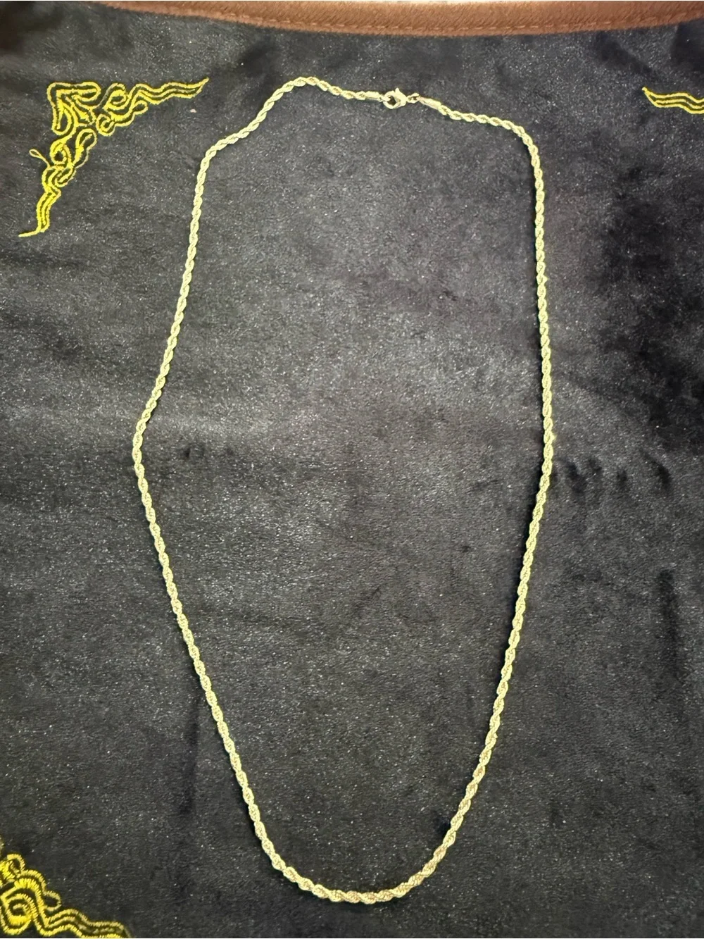 18K Gold Dipped Rope Necklace - 23.5